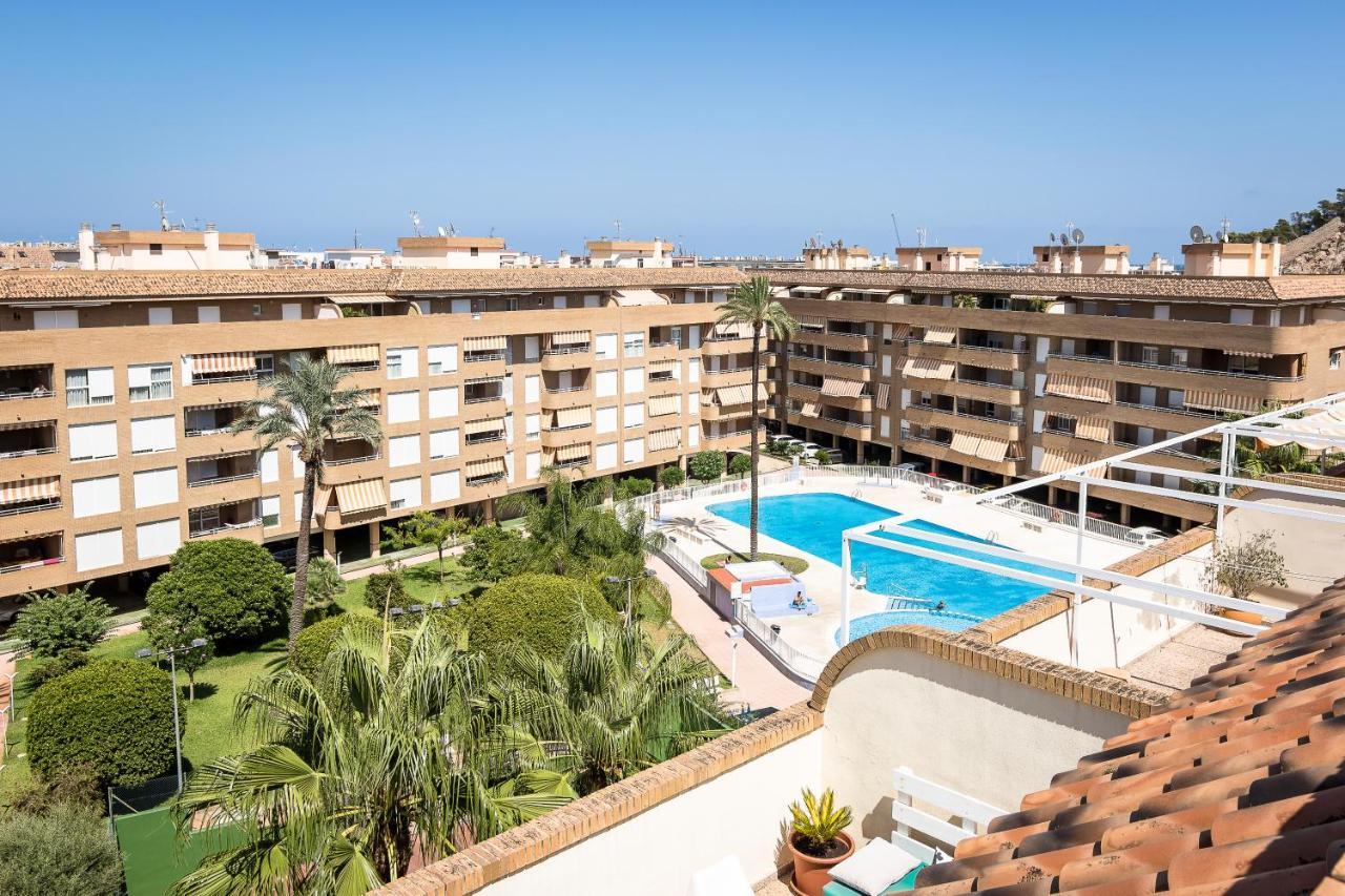 Beach Paradise Flat In Denia Centre W/ Large Pool Buitenkant foto